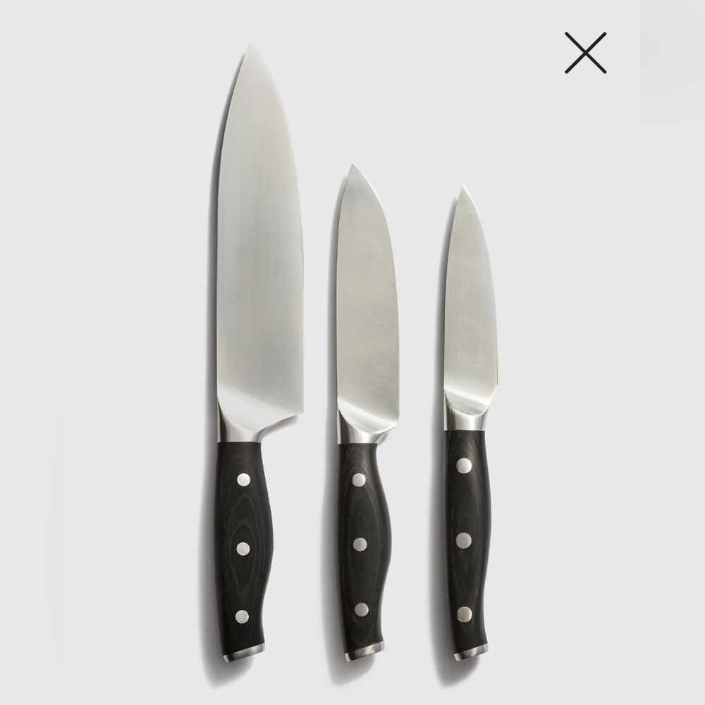 NEW! Quince Fully Forged German Stainless Steel 3- Piece Knife! (Z8)